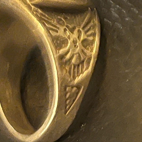 Native Eagle Magical Cabochon Abalone 🦅 Sterling Silver 925 Ring size 14 1/2🟣 - Picture 5 of 8